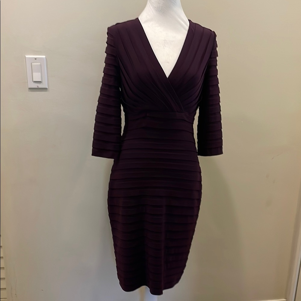 Adrianna Papell: Flattering Plum Women's Dress